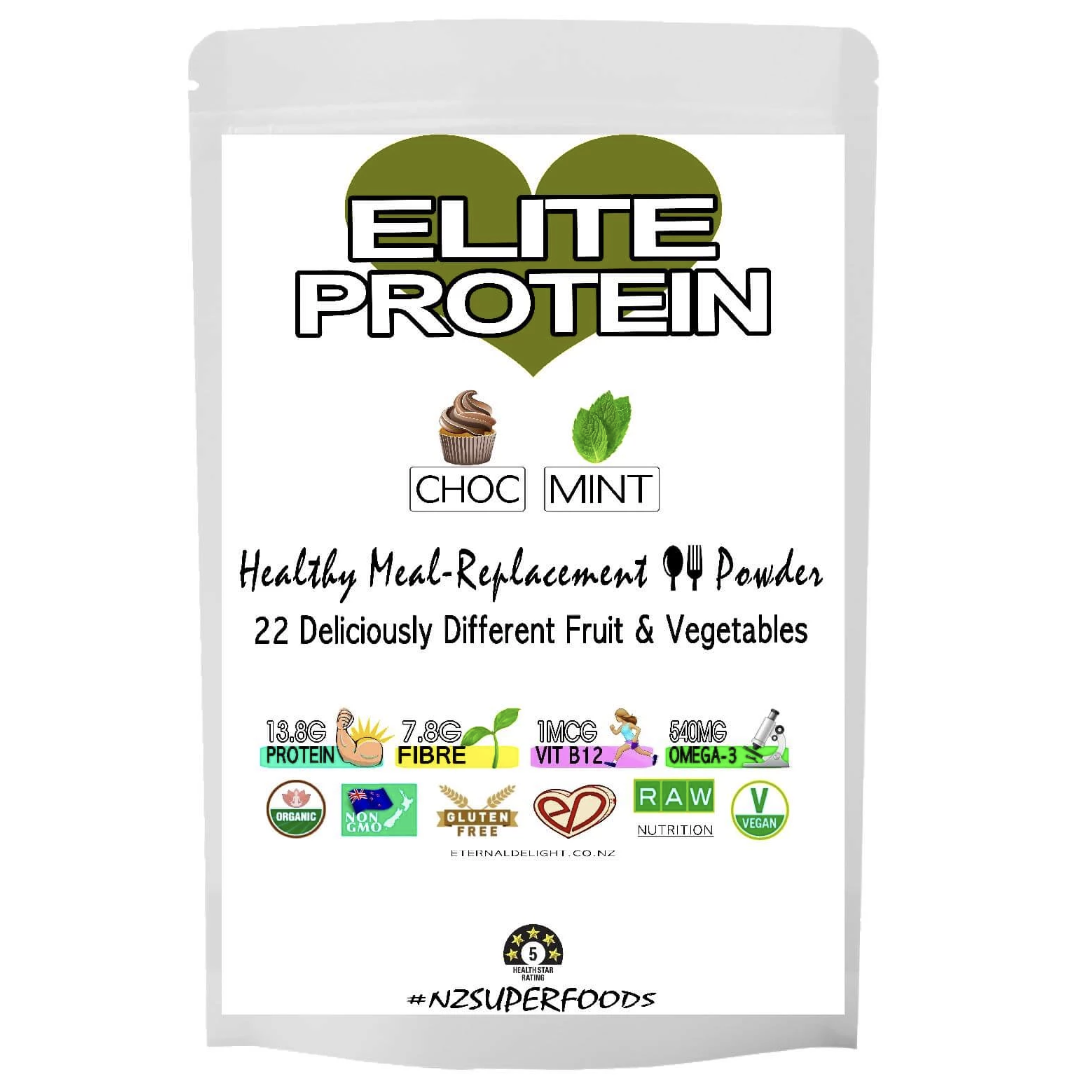 Elite Cacao-Mint Protein Powder - Organic