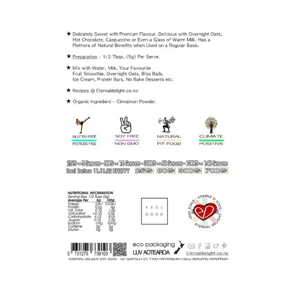 Cinnamon Ground Spice Powder – Organic